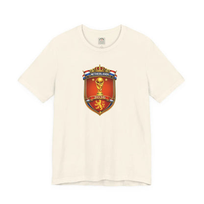 Netherlands World Cup 2026 Soccer Crest T-Shirt by Printify