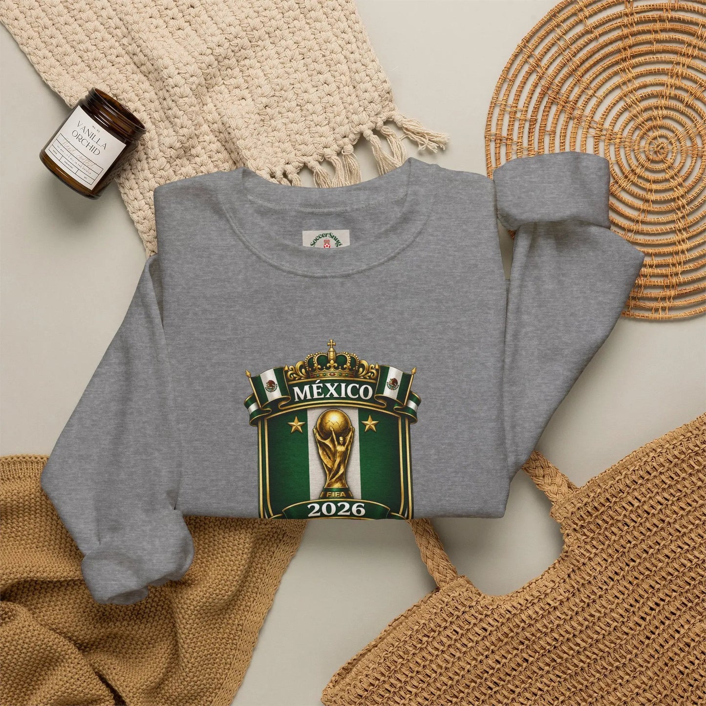 Mexico World Cup 2026 Crewneck Sweatshirt by Printify