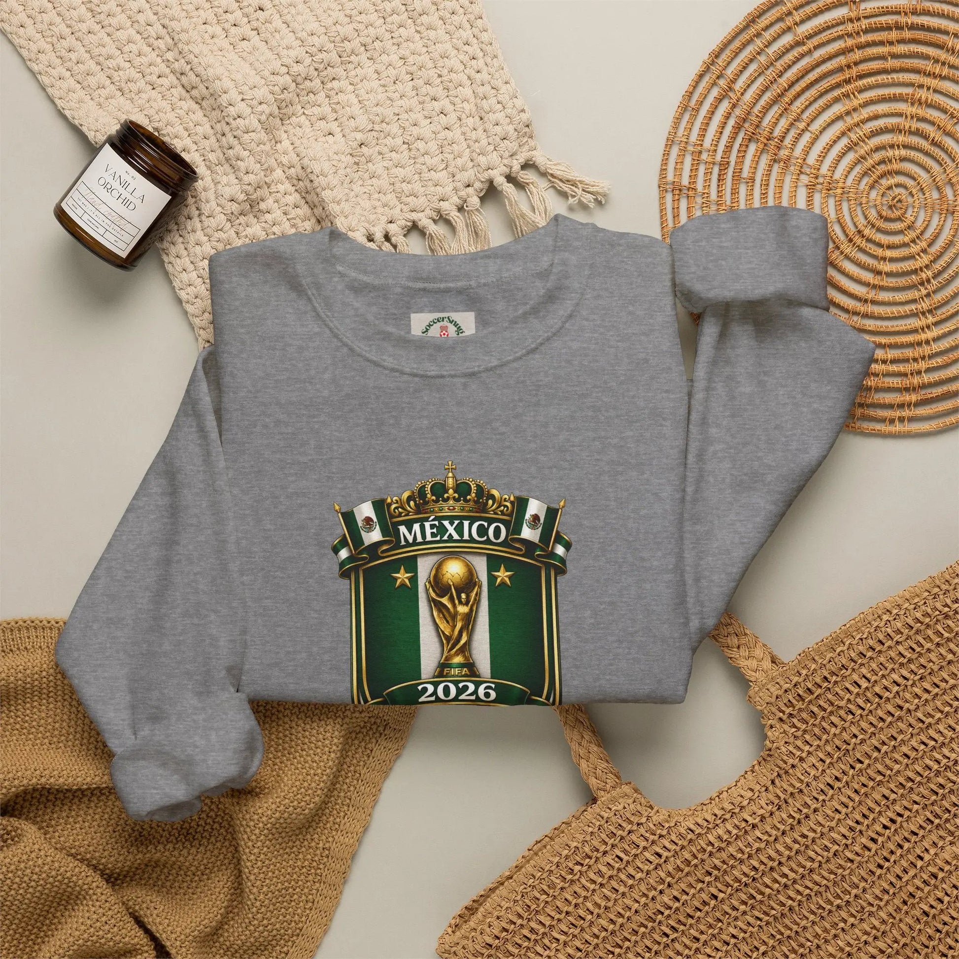 Mexico World Cup 2026 Crewneck Sweatshirt by Printify