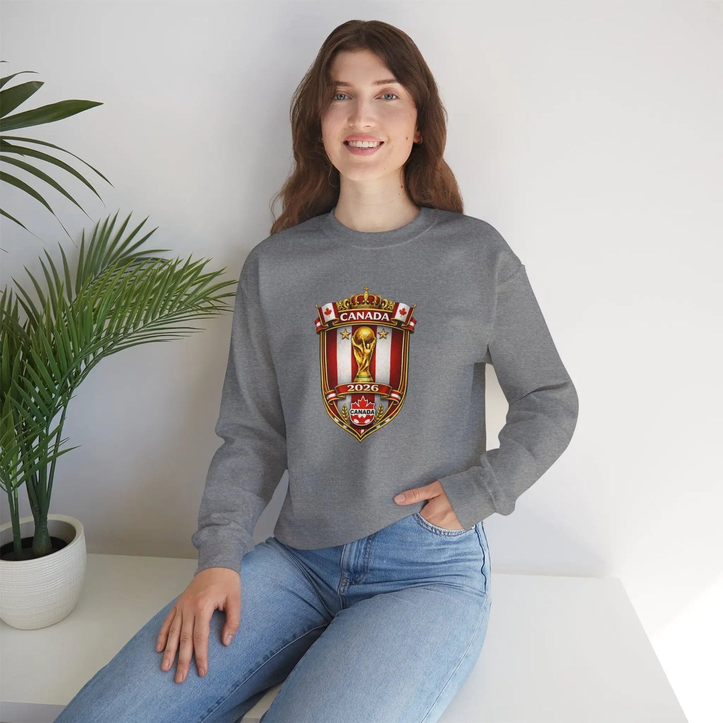 Canada World Cup 2026 Crewneck Sweatshirt by Printify