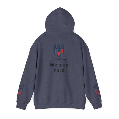 Customizable - SoccerSnug Heavy Blend Hoodie Unisex With Front Pocket Drawcord by Printify