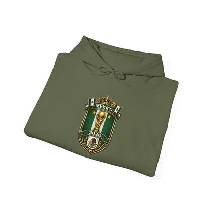 Mexico World Cup Slytherin Crest Hoodie Green Shield Pullover by Printify