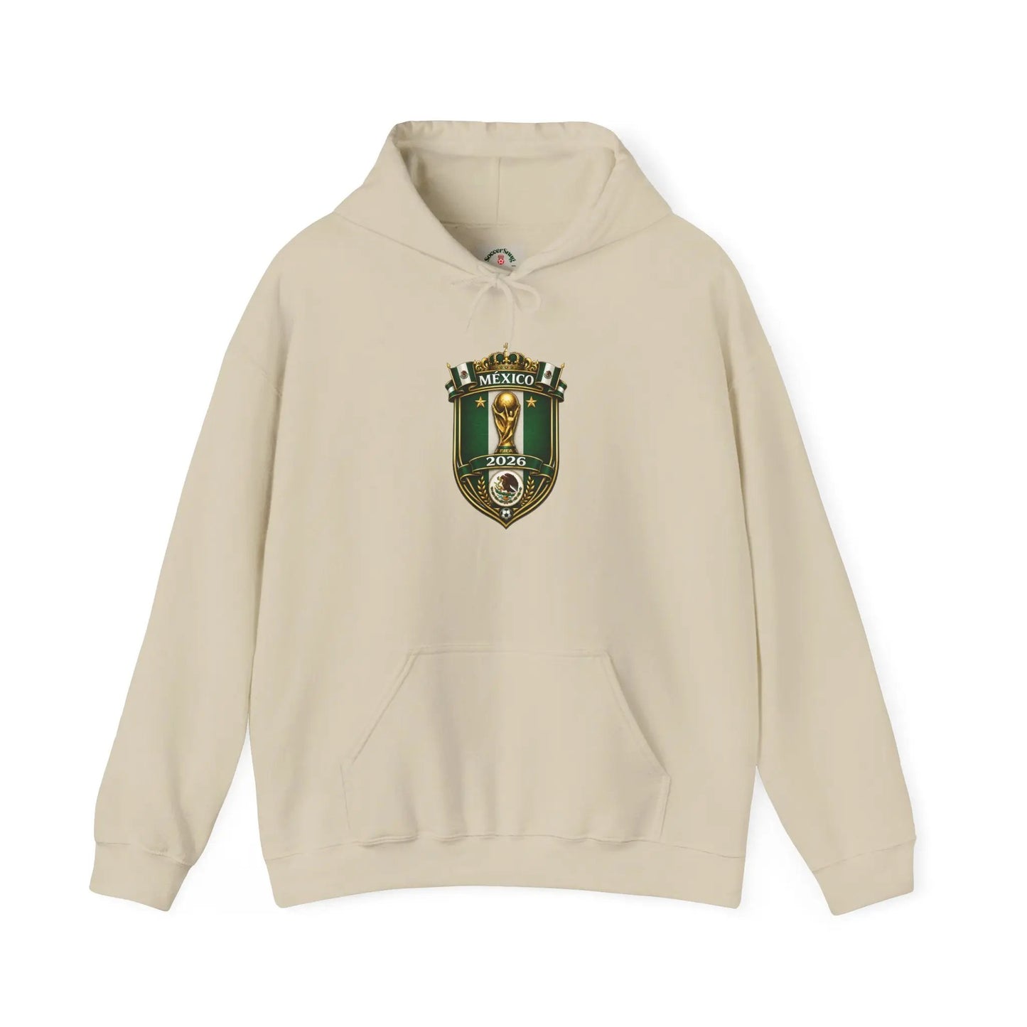 Mexico World Cup Slytherin Crest Hoodie – Hogwarts House Green Shield Pullover by Printify
