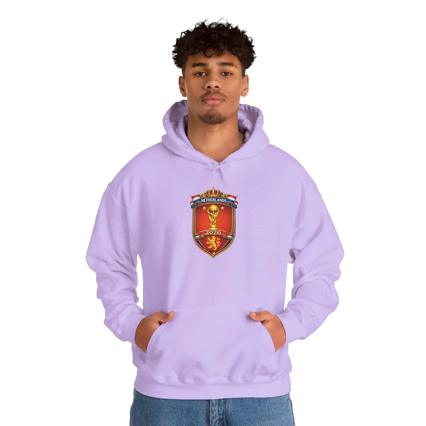 Netherlands World Cup 2026 Crest Hoodie Lion Shield Emblem Sweatshirt by Printify