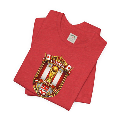 Canada World Cup 2026 Unisex Cotton Crew Soccer Fan Tee by Printify