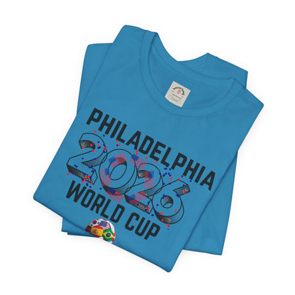 Philadelphia World Cup 2026 Unisex Streetwear Cotton Crew Tee