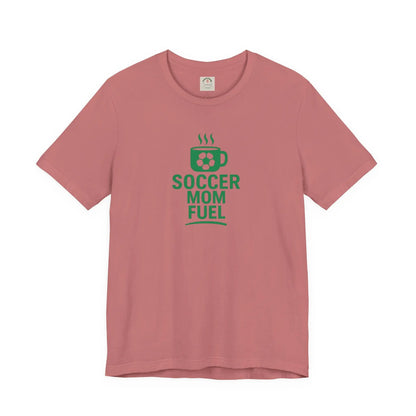 Soccer Mom Fuel T-Shirt — Coffee & Soccer Graphic Tee for Sports Moms by Printify