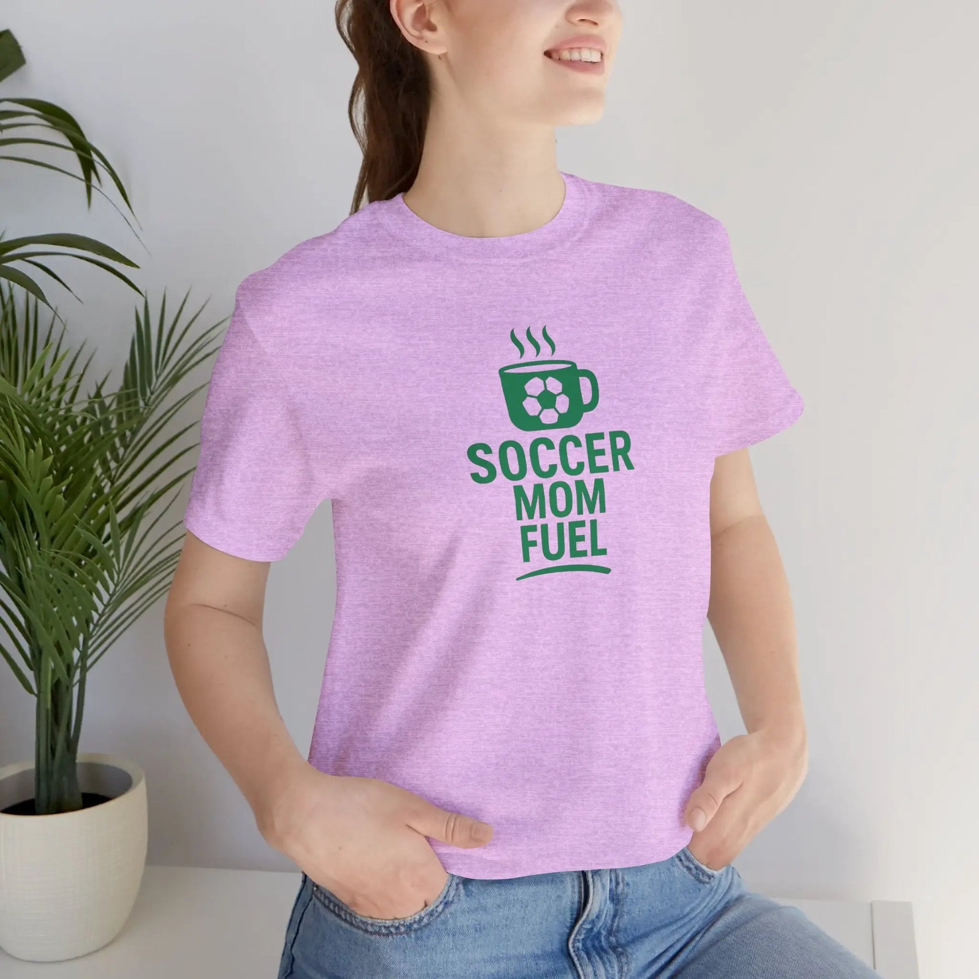 Soccer Mom Fuel T-Shirt — Coffee & Soccer Graphic Tee for Sports Moms by Printify