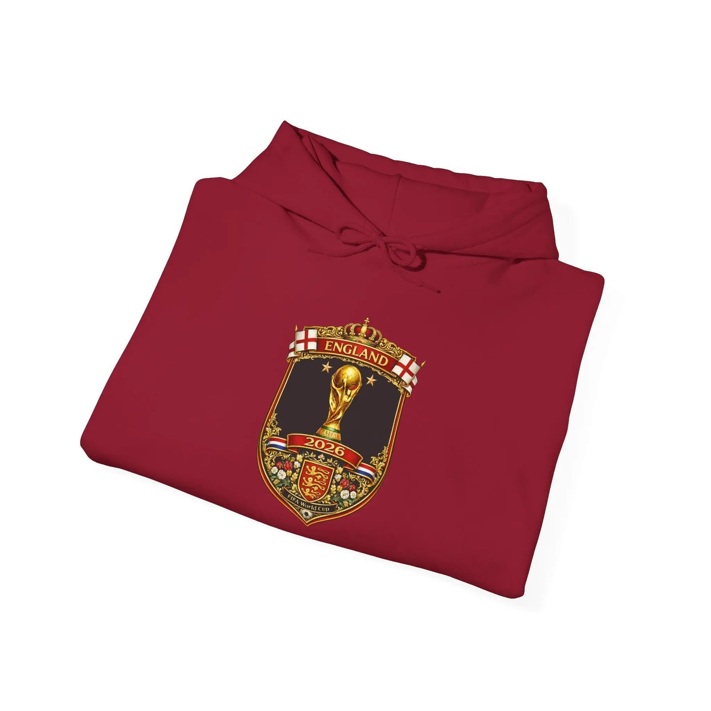 England World Cup Hooded Sweatshirt by Printify