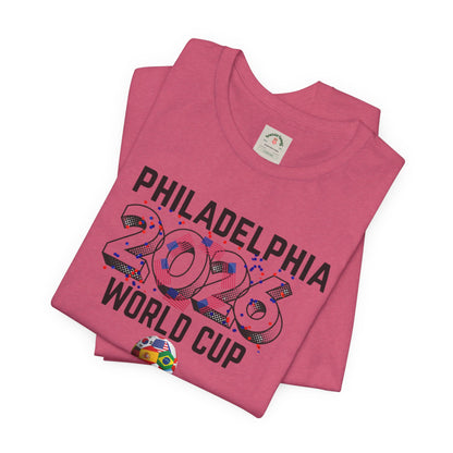 Philadelphia World Cup 2026 Unisex Streetwear Cotton Crew Tee
