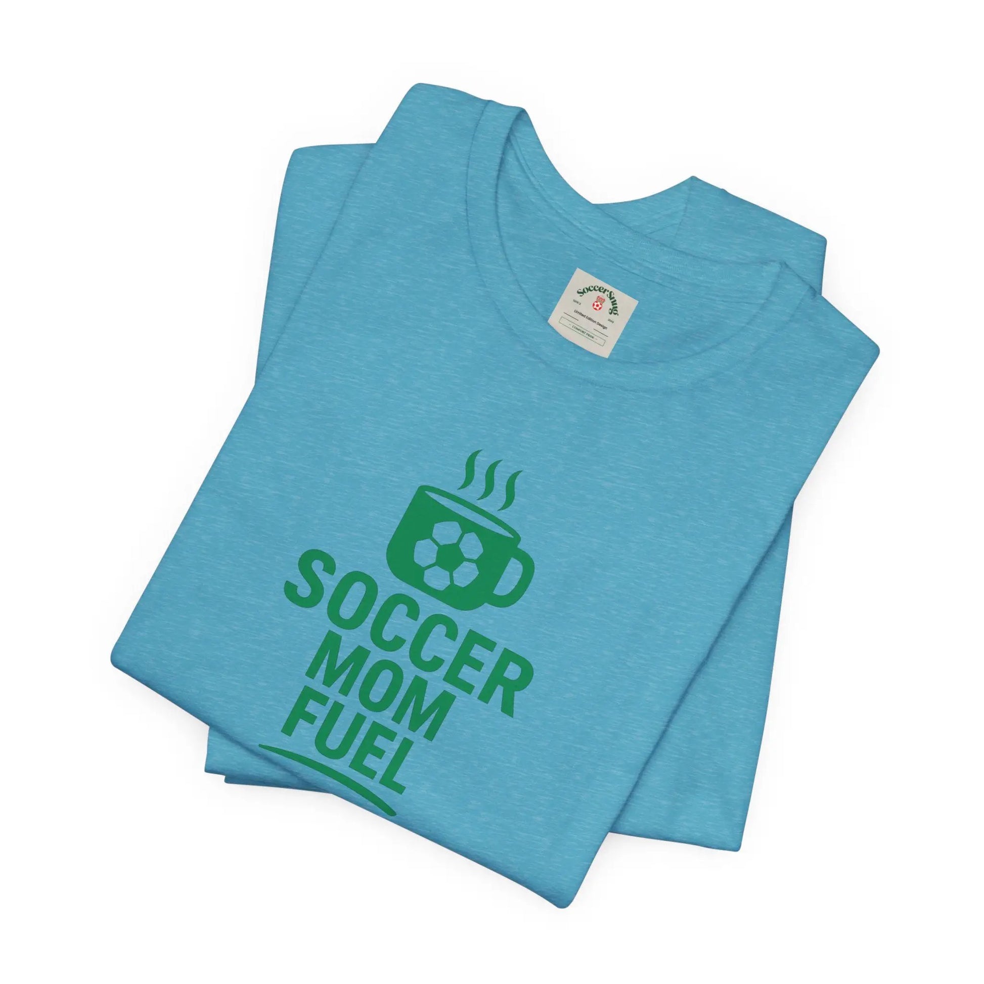 Soccer Mom Fuel T-Shirt — Coffee & Soccer Graphic Tee for Sports Moms by Printify