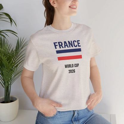 France World Cup 2026 Unisex Cotton Crew Tee by Printify
